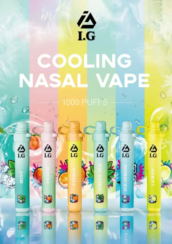 1-5.webp I.G 夏威夷 1000口 鼻通 涼感鼻吸薄荷棒 1000口使用次數/6款香氣可選版本