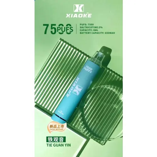 1733109461c30823bc85d8625f84e29d83ae136caa_local-500x500-1.webp XIAOKE 梟客 7500口 拋棄式電子煙 網狀霧化/8ml油艙/650mAh電池/Type-C快充