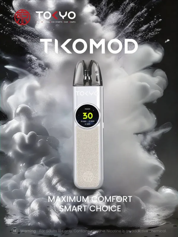 Tokyo 東京帝刻 注油小煙主機 1200mAh/30W可調/氣流滑桿/2.0ml防漏/通用小煙煙油