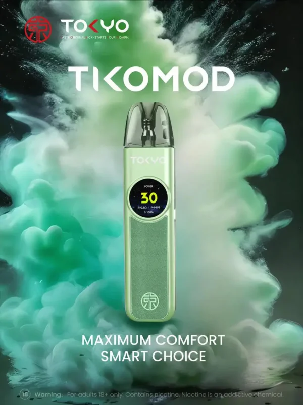 Tokyo 東京帝刻 注油小煙主機 1200mAh/30W可調/氣流滑桿/2.0ml防漏/通用小煙煙油