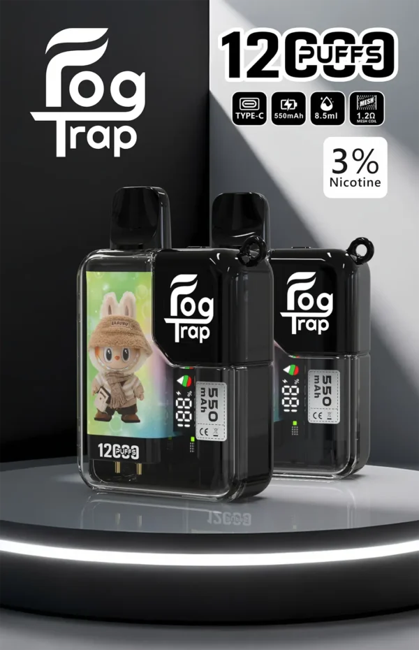 6a24674fcb5d598e7ce25c0dfdb5c85a.webp Fog Trap 限量聯名 蠟筆小新 × LABUBU 12000口拋棄式電子煙 數顯屏/雙檔功率切換【買十送一】