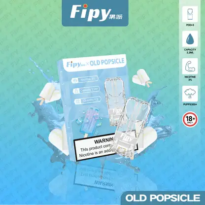 Fipy 果派 一代通用煙彈 2.2ml容量/透明美學/頂級陶瓷芯/3%尼古丁鹽/通用一代主機【買3贈主機】