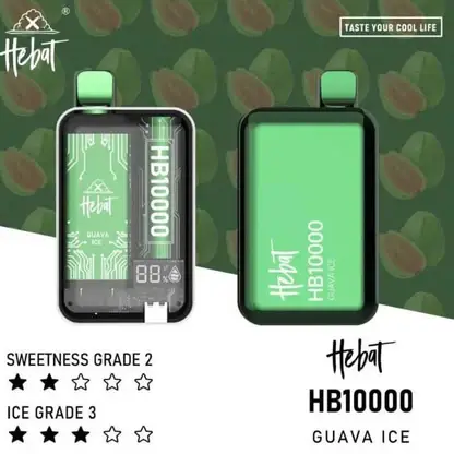 Hebat 喜貝 10000口 拋棄式電子煙 15ml容量/5%尼古丁鹽/LED螢幕顯示/Type-C快充