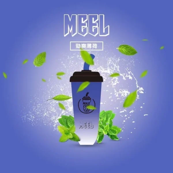 MEEL奶茶杯-薄荷-1000x1000-1.webp MEEL 奶茶杯 6000口 拋棄式電子煙 3%尼古丁鹽/15ml油量/智慧Type-C快充/長效續航