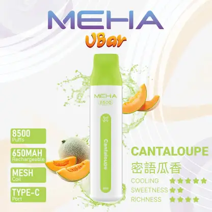 MEHA-8500口-VBar小白條-13.webp MEHA VBar 魅嗨 小白條 8500口 拋棄式電子煙 3%尼古丁鹽/黃金配方/冰爽水果/8500口大容量/650mAh可充電設計