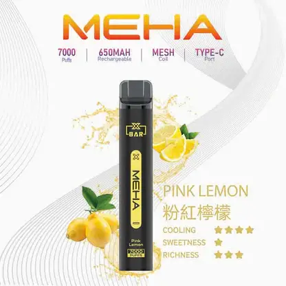 MEHA-XBAR-拋棄式-7000口小黑條-11.webp MEHA XBAR 魅嗨 小黑條 7000口 拋棄式電子煙 3%尼古丁鹽/極強冰感/Mesh芯爆發力/650mAh可充電續航