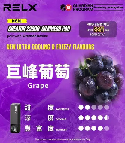 RELX 悅刻 Creator 積木系列 22000口 樂高DIY外型/全彩螢幕/12W-22W調壓/磁吸換彈【買4盒送主機】