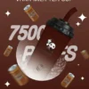 VAKA 奶茶杯 7500口 拋棄式電子煙 15ml巨量裝/冰感水果奶茶/3%尼古丁鹽/萌熊貓造型/600mAh可充電