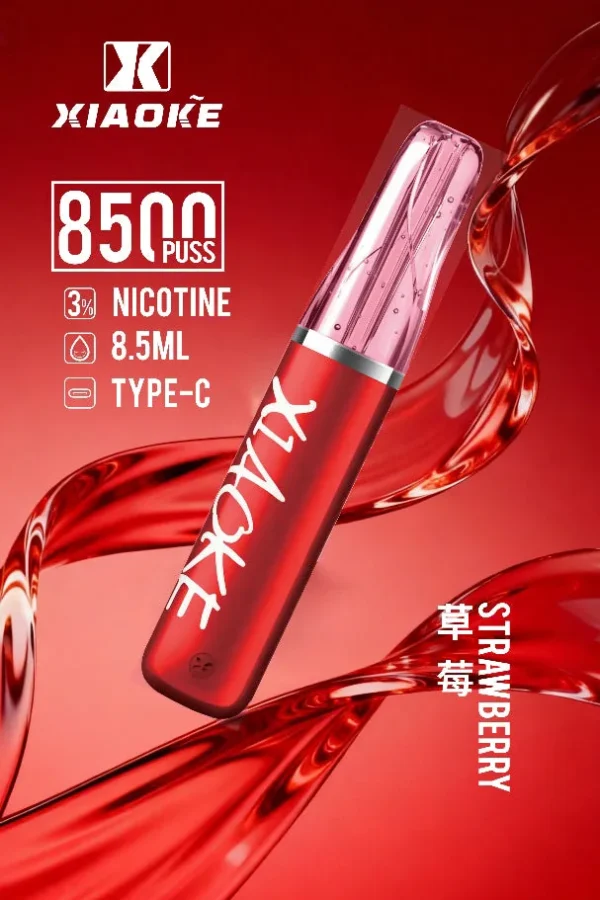 bc29df2b4a45f101f830eaab31d01555.jpg.webp XIAOKE 梟客 8500口 拋棄式電子煙 8.5ml儲油/3%尼古丁鹽/Type-C充電規格版本