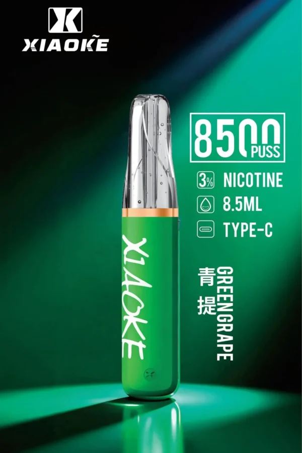 bede8c3d084105e043d192765e2199c6-1024x1536.jpg.webp XIAOKE 梟客 8500口 拋棄式電子煙 8.5ml儲油/3%尼古丁鹽/Type-C充電規格版本