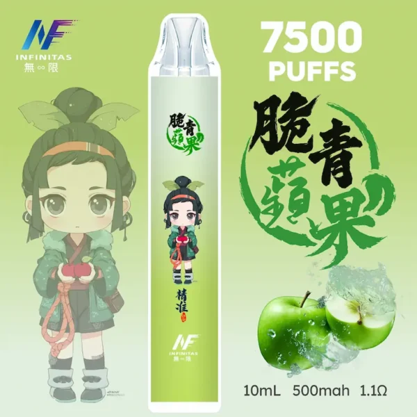INF 無限 鬼滅之刃聯名 7500口 拋棄式電子煙 鬼滅聯名造型/10ml大容量/Mesh網芯爆發/550mAh大容量電芯