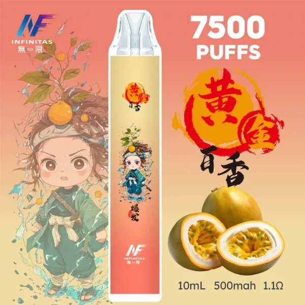 INF 無限 鬼滅之刃聯名 7500口 拋棄式電子煙 鬼滅聯名造型/10ml大容量/Mesh網芯爆發/550mAh大容量電芯