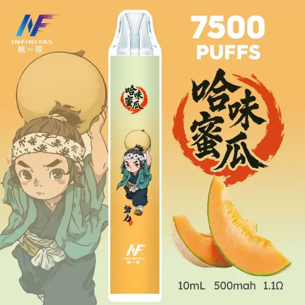INF 無限 鬼滅之刃聯名 7500口 拋棄式電子煙 鬼滅聯名造型/10ml大容量/Mesh網芯爆發/550mAh大容量電芯