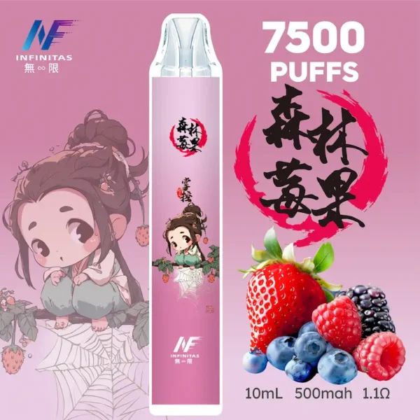 INF 無限 鬼滅之刃聯名 7500口 拋棄式電子煙 鬼滅聯名造型/10ml大容量/Mesh網芯爆發/550mAh大容量電芯