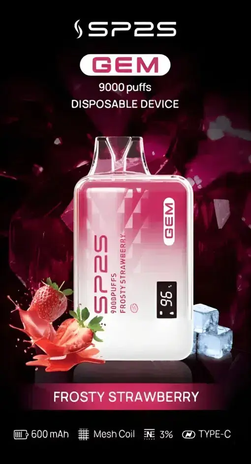 SP2S 思博瑞 GEM 9000口 拋棄式電子煙 9000口油量/600mAh/快充/水晶質感/智能螢幕