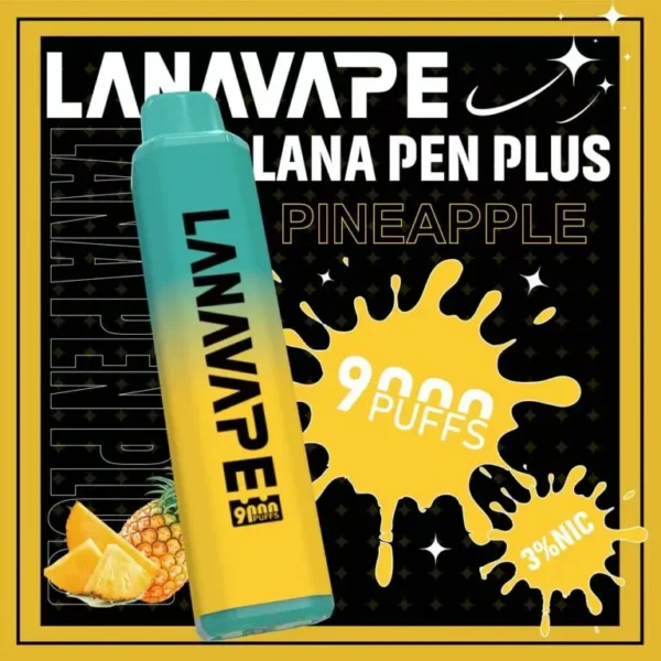 LANA PEN PLUS 9000口 拋棄式電子煙 15ml儲油/3%尼古丁鹽/Mesh芯/Type-C充電