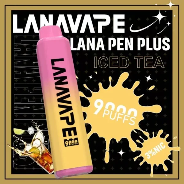 LANA PEN PLUS 9000口 拋棄式電子煙 15ml儲油/3%尼古丁鹽/Mesh芯/Type-C充電