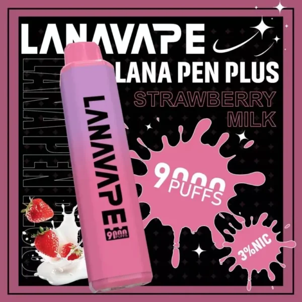 LANA PEN PLUS 9000口 拋棄式電子煙 15ml儲油/3%尼古丁鹽/Mesh芯/Type-C充電