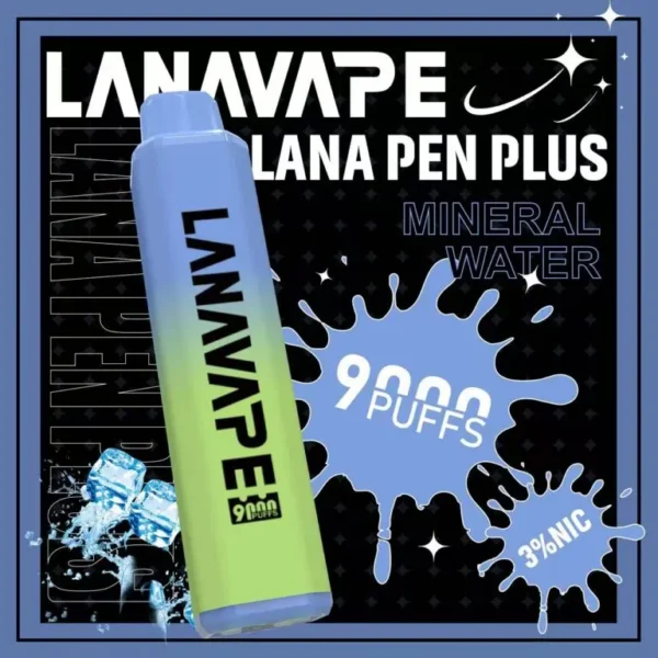LANA PEN PLUS 9000口 拋棄式電子煙 15ml儲油/3%尼古丁鹽/Mesh芯/Type-C充電