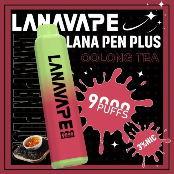 LANA PEN PLUS 9000口 拋棄式電子煙 15ml儲油/3%尼古丁鹽/Mesh芯/Type-C充電