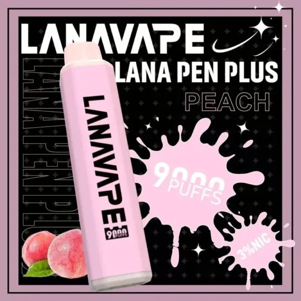 LANA PEN PLUS 9000口 拋棄式電子煙 15ml儲油/3%尼古丁鹽/Mesh芯/Type-C充電